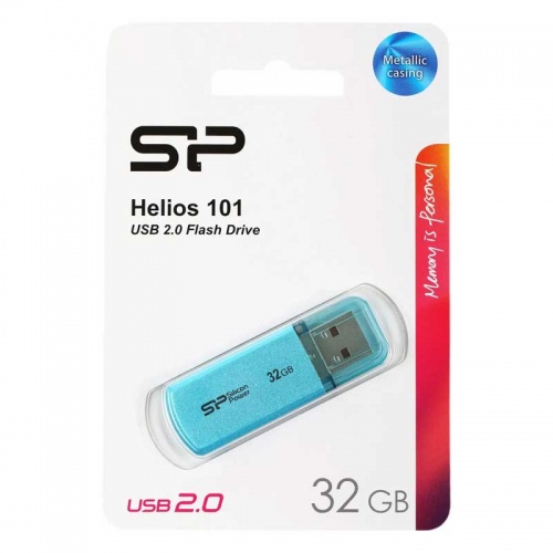 Флешка Silicon Power Helios 101 32Gb Blue фото 2