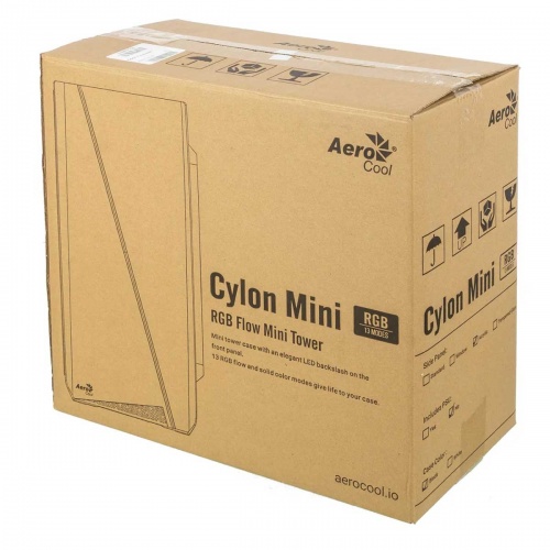Корпус AeroCool Cylon Mini mATX RGB Black фото 7