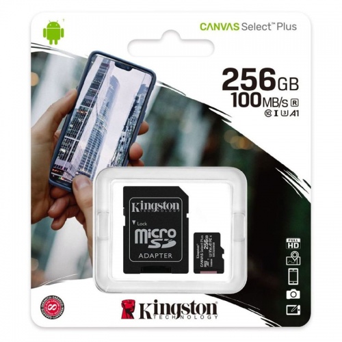 Карта памяти microSDXC Kingston 256Gb Class 10 UHS-I U3 фото 4