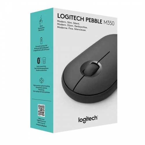 Мышь Logitech Pebble M350 Silent Graphite Multi-mode фото 5