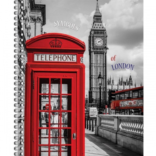 Тетрадь общая "London" A4, 80 л, клетка фото 7