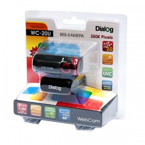 Веб-камера Dialog WC-20U Black-Red