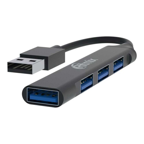 Разветвитель USB 3.0 Ritmix CR-4400 Metal