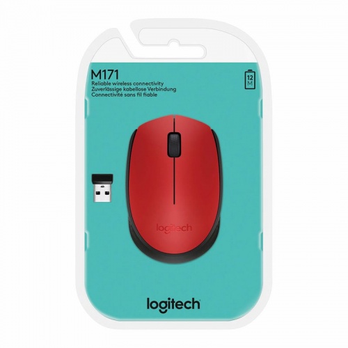 Мышь Logitech M171 Wireless Red-Black фото 4