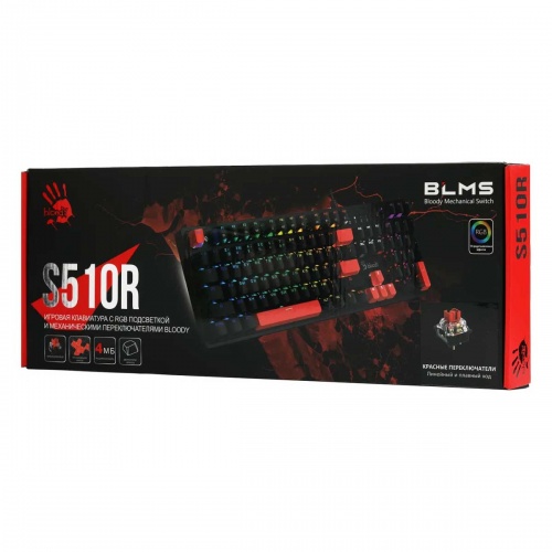 Клавиатура A4tech Bloody S510R RGB USB фото 4