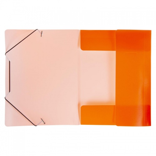 Папка-конверт на резинках Attache А4, оранжевый неон фото 2