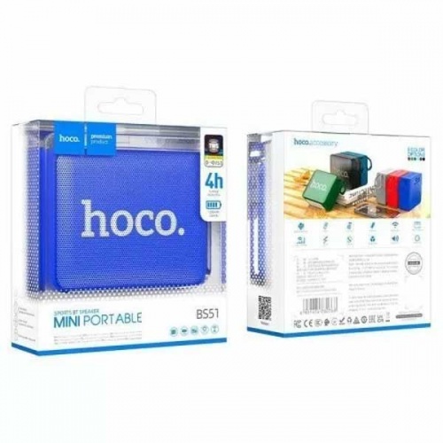 Портативная акустика Hoco BS51 Bluetooth Blue фото 2