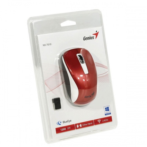 Мышь Genius NX-7010 Wireless Red фото 2