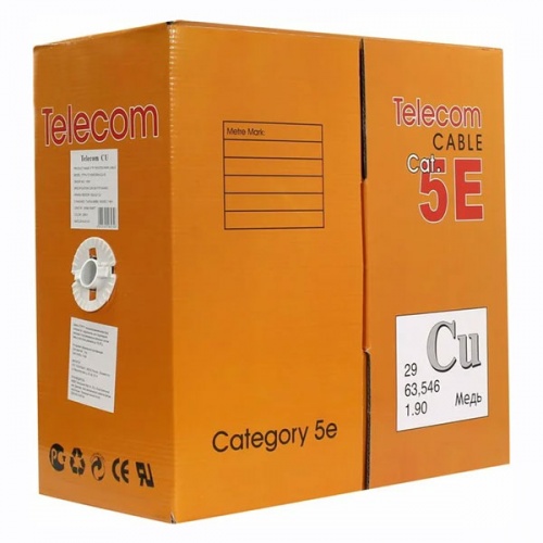 Кабель витая пара Telecom Cat5e (внутр.), 305 м