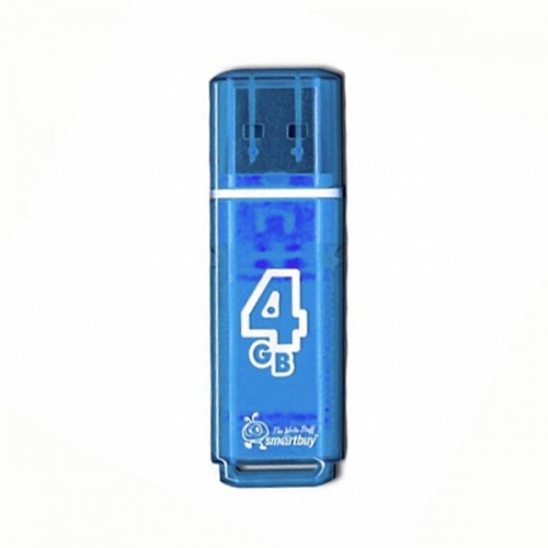 Флешка SmartBuy Glossy 4Gb Blue