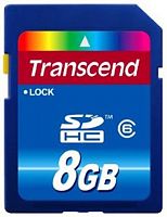 Карта памяти SDHC Transcend 8Gb Class 6