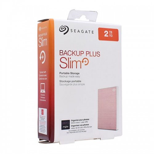 Внешний жесткий диск Seagate Backup Plus Slim 2Tb Light Pink фото 4