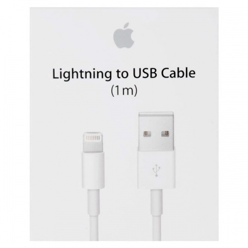 Кабель Apple Lightning iPhone White (1 м) фото 3