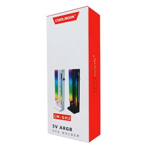 Держатель для видеокарты CoolMoon CM-GH2 ARGB Black фото 2