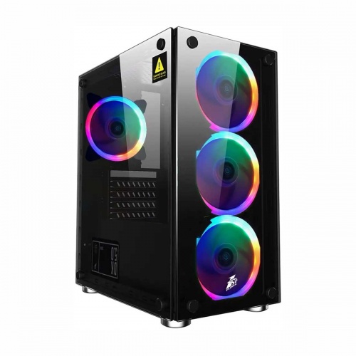 Корпус 1STPLAYER FIREBASE X2 mATX RGB Black