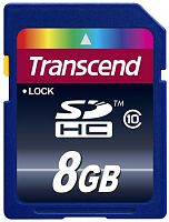 Карта памяти SDHC Transcend 8Gb Class 10