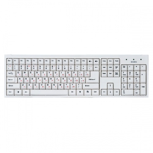 Комплект (клавиатура и мышь) Sven Standard 310 Combo White USB фото 2
