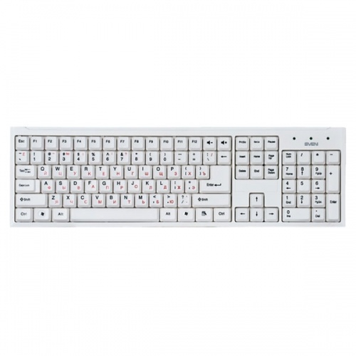 Комплект (клавиатура и мышь) Sven Standard 310 Combo White USB фото 2