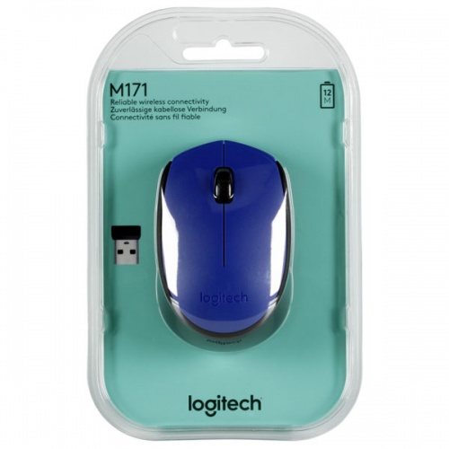 Мышь Logitech M171 Wireless Blue-Black фото 5