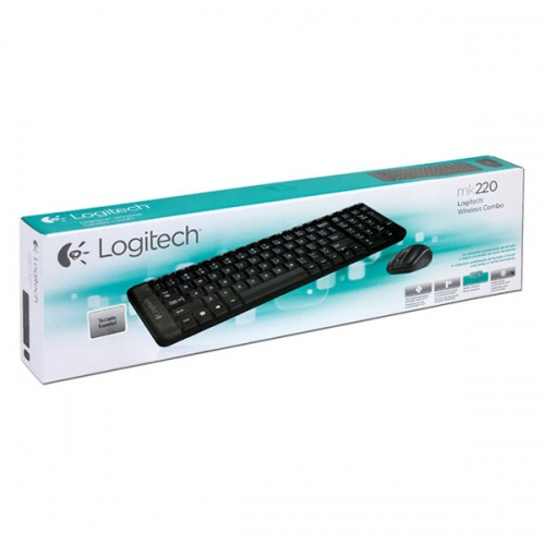 Комплект (клавиатура и мышь) Logitech Combo MK220 Wireless Black фото 2