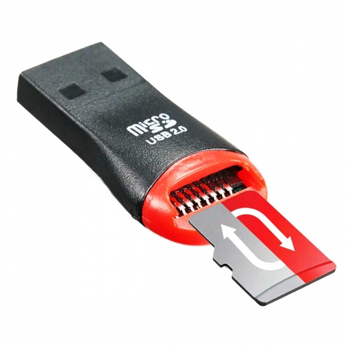 Картридер USB 2.0 Walker WSD-06 Black