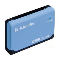 Картридер USB 2.0 Defender Ultra Black-Blue