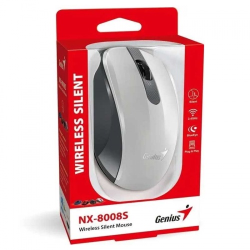 Мышь Genius NX-8008S Silent Wireless White фото 3