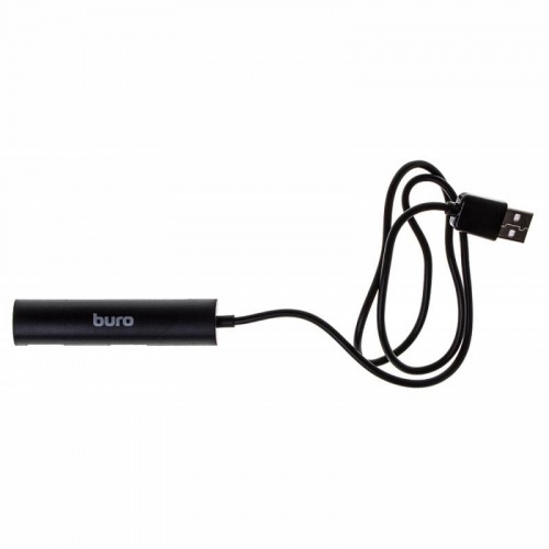 Разветвитель USB 2.0 Buro BU-HUB4-0.5R-U2.0 Black фото 2