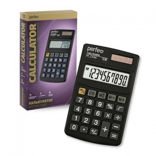 Калькулятор Perfeo PF-C3706 Black фото 2