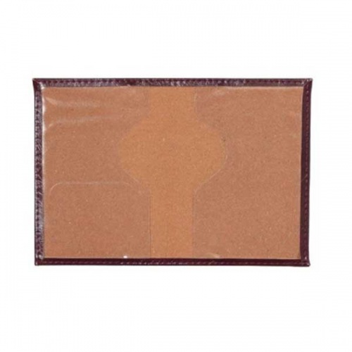Обложка для паспорта "Герб", коричневая фото 3