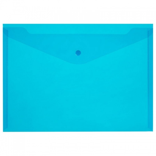 Папка-конверт на кнопке Attache А4, синий