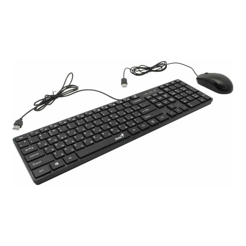 Комплект (клавиатура и мышь) Genius SlimStar C126 Black USB фото 2