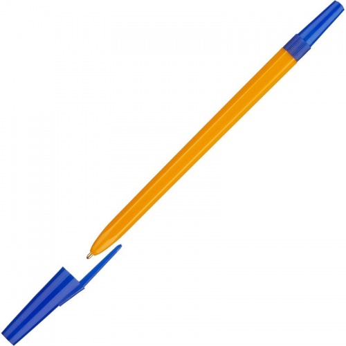 Ручка шариковая Школьник (1 мм, синий) фото 2