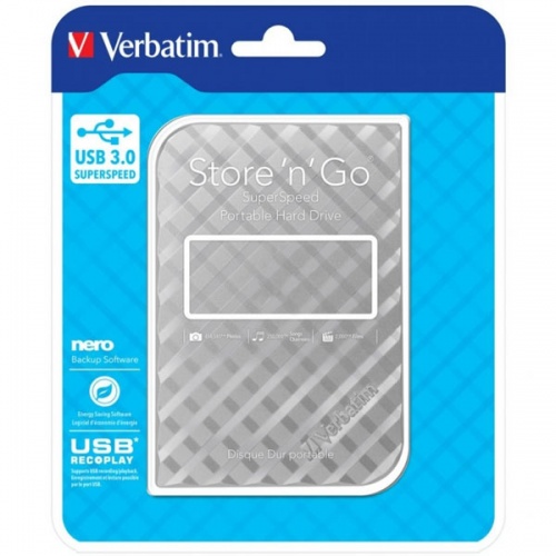 Внешний жесткий диск Verbatim Store'n'Go 3.0 1Tb Silver фото 5