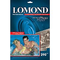 Фотобумага LOMOND суперглянец, А4, 290г/м2, 20 листов