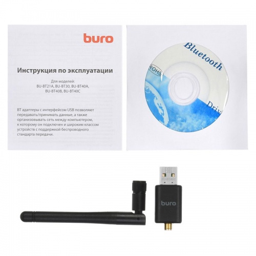 USB Bluetooth адаптер Buro BU-BT40C фото 2