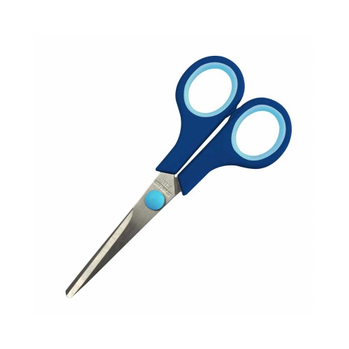 Ножницы канцелярские Attache Economy с прорезиненными ручками (140 мм)