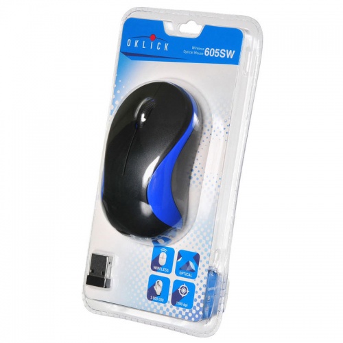 Мышь Oklick 605SW Wireless Black-Blue фото 4