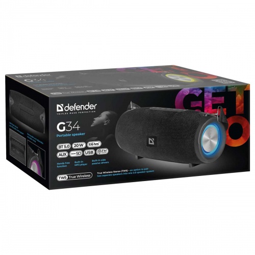 Портативная акустика Defender G34 Bluetooth фото 5