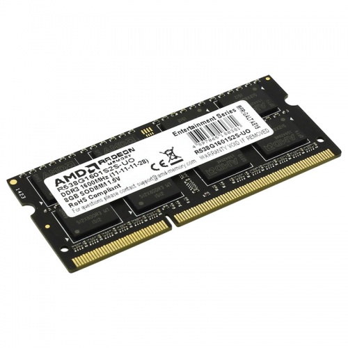 Модуль памяти So-DIMM AMD Radeon R5 Entertainment Series DDR3 8GB 1600MHz