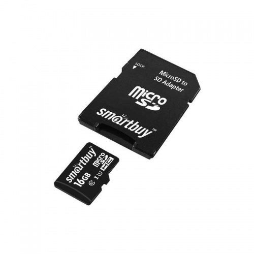 Карта памяти microSDHC Smartbuy 16Gb Class 10 фото 2