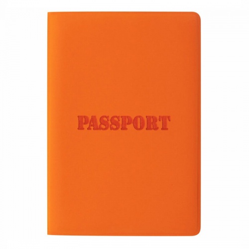 Обложка для паспорта "STAFF", оранжевая